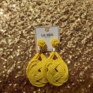 Yellow earrings
